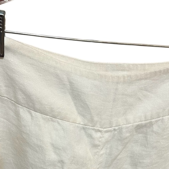 Ralph Lauren Lined White Linen Pants - Picture 2 of 6